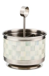 Mackenzie-childs Mackenzie Childs Sterling Check Supper Club Flatware Caddy In Multi