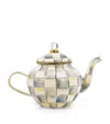Mackenzie-childs Sterling Check Teapot