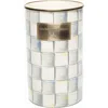 Mackenzie-childs Sterling Check Enameled Steel Utensil Holder