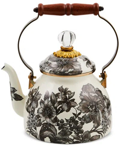 Mackenzie-childs Sterling English Garden 2-qt. Tea Kettle In Multi