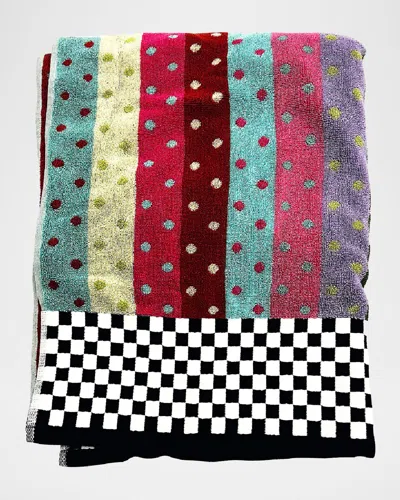 Mackenzie-childs Stripe & Dot Confetti Bath Towel In Multi