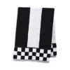 Mackenzie-childs Stripe Bath Towel In Black