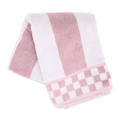 Mackenzie-childs Stripe Bath Towel In Pink
