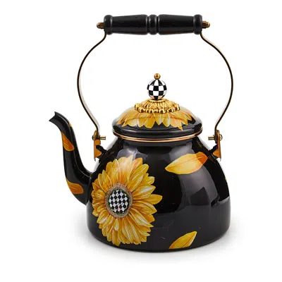 Mackenzie-childs Mackenzie Childs Sunflower Tea Kettle, 2 Quart In Multi