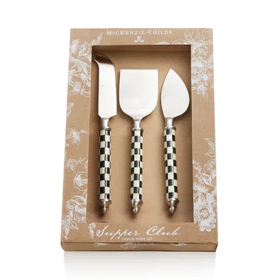 MACKENZIE-CHILDS MACKENZIE-CHILDS SUPPER CLUB CHEESE KNIFE SET,37384-40
