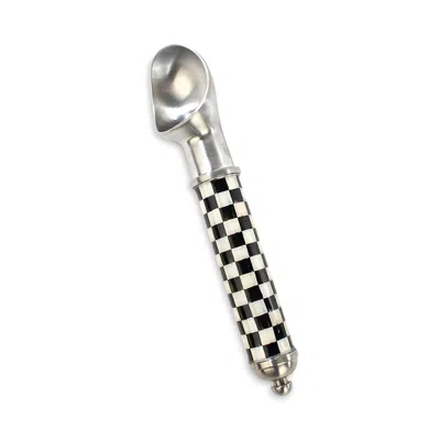 Mackenzie-childs Supper Club Ice Cream Scoop In Black/white