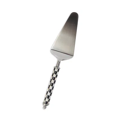 Mackenzie-childs Supper Club Pie Server In Black/white