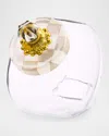 Mackenzie-childs Sweets Jar With Mocha Check Lid