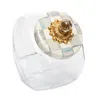 Mackenzie-childs 6.5" Sweets Jar With Sterling Check Enamel Lid In Multi