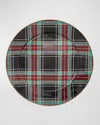 Mackenzie-childs Tartan Black Serving Platter