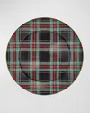 Mackenzie-childs Tartan Black Serving Platter