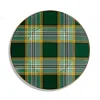 Mackenzie-childs Tartan Green Enameled Dinner Plate In Green