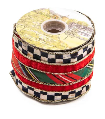 Mackenzie-childs Tartan Regal Ribbon In Red