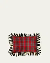 Mackenzie-childs Tartan Stripe Ruffle Lumbar Pillow