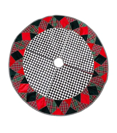 Mackenzie-childs Tartan Tree Skirt In Red