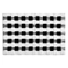 Mackenzie-childs Texture Check Basic Bath Rug, 24 X 36 In Black