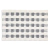 Mackenzie-childs Texture Check Basic Bath Rug, 24 X 36 In Sterling/white
