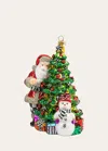 Mackenzie-childs Treeside Santa Holiday Ornament