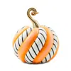 Mackenzie-childs Trick Or Treat Candy Swirl Medium Pumpkin In Multi