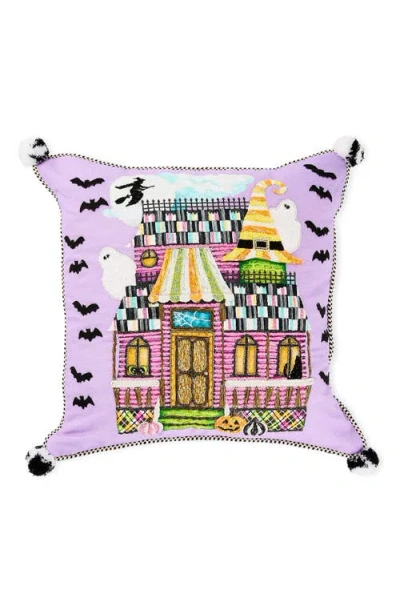 Mackenzie-childs Mackenzie Childs Trick Or Treat House Throw Pillow In Multi