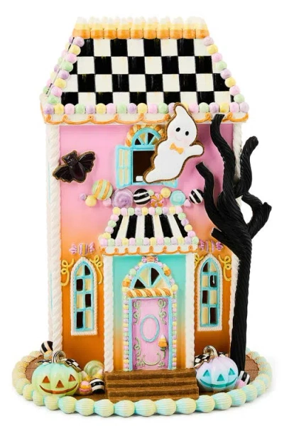 Mackenzie-childs Mackenzie Childs Trick Or Treat Illuminated Sweets Mansion Decor In Multi