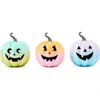 Mackenzie-childs Trick Or Treat Illuminated Jack O' Lanterns, Set Of 3 In Blue