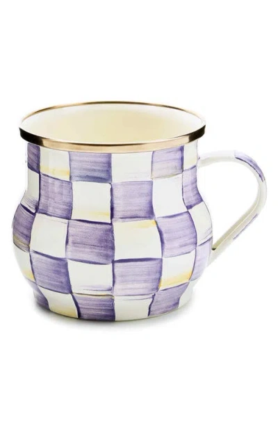 Mackenzie-childs Mackenzie Childs Violet Check Mug In Purple