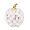 Mackenzie-childs Violet Check Small Pumpkin In Purple