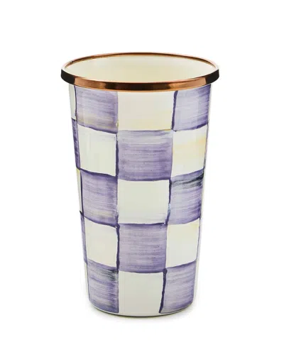 Mackenzie-childs Violet Check Tumbler In Multi