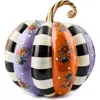 Mackenzie-childs Mackenzie Childs Violet Patchwork Extra Large Pumpkin In Multi