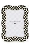 Mackenzie-childs Mackenzie Childs Wavy Check 5 X 7-inch Picture Frame In Black