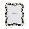 Mackenzie-childs Mackenzie Childs Wavy Check 8 X 10-inch Picture Frame In Black