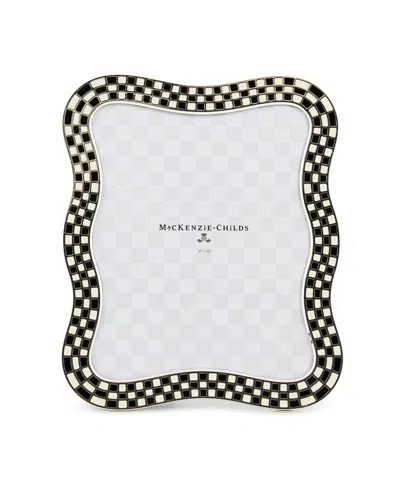 Mackenzie-childs Wavy Check Silver Plated Frame, 8" X 10" In Multi