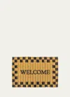 Mackenzie-childs Welcome Checked Entrance Mat