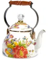 Mackenzie-childs Flower Market 2 Quart Floral-print Enamel Tea Kettle 2.3l In No Color