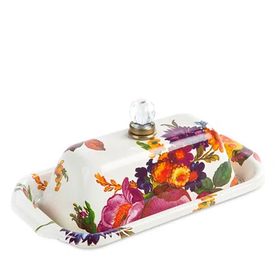 MACKENZIE-CHILDS MACKENZIE-CHILDS WHITE FLOWER MARKET BUTTER BOX
