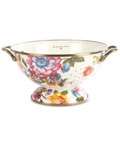 Mackenzie-childs White Flower Market Large Colander In No Color