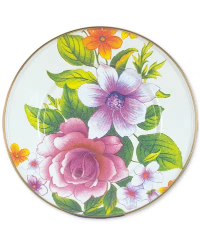 Mackenzie-childs White Flower Market Salad/dessert Plate In No Color
