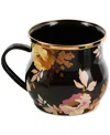 Mackenzie-childs Wild Rose Brown Mug In Multi