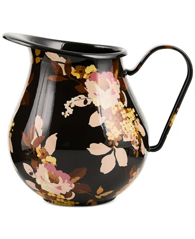 Mackenzie-childs Wild Rose Brown Pitcher In Multi
