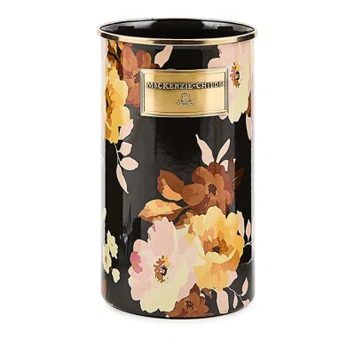 Mackenzie-childs Wild Rose Brown Utensil Holder In Multi