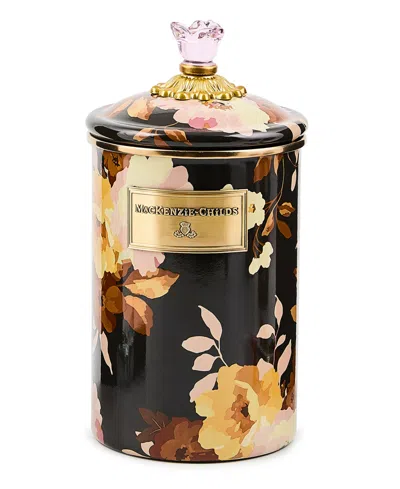 MACKENZIE-CHILDS WILD ROSE LARGE CANISTER