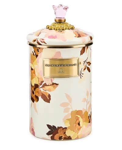 Mackenzie-childs Wild Rose Large Canister In Multi