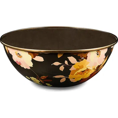 Mackenzie-childs Mackenzie Childs Wild Rose Medium Everyday Bowl In Brown