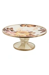 Mackenzie-childs Mackenzie Childs Wild Rose Mini Pedestal Platter In Multi