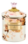 Mackenzie-childs Mackenzie Childs Wild Rose Small Enameled Steel Canister In Multi