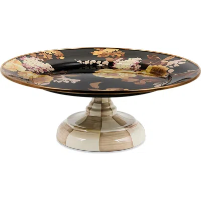 Mackenzie-childs Mackenzie Childs Wild Rose Small Pedestal Platter In Multi