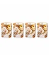 Mackenzie-childs Wild Rose Tumbler Glasses, Set Of 4 In Multi