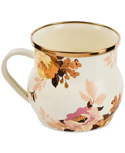 Mackenzie-childs Wild Rose White Mug In Neutral