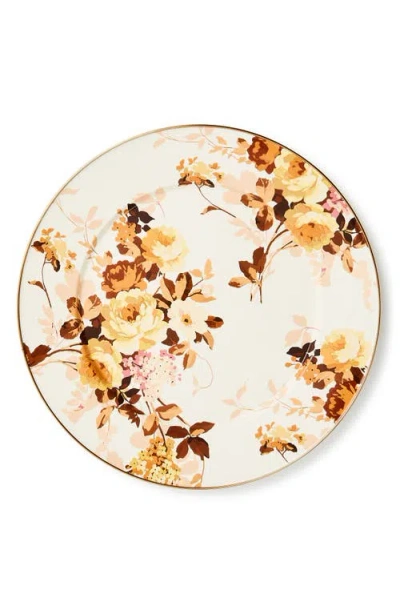 Mackenzie-childs Mackenzie Childs Wild Rose White Serving Platter In Multi